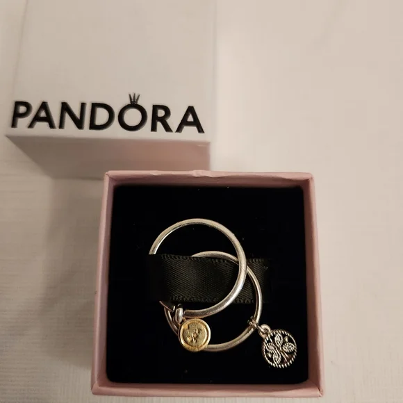 Pandora Silver Rings W/the Tree Of Life And You Loved - Picture 2 of 2